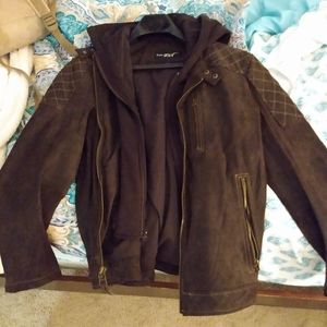 Black River Suede Jacket with hood